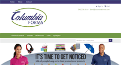 Desktop Screenshot of columbiaforms.com